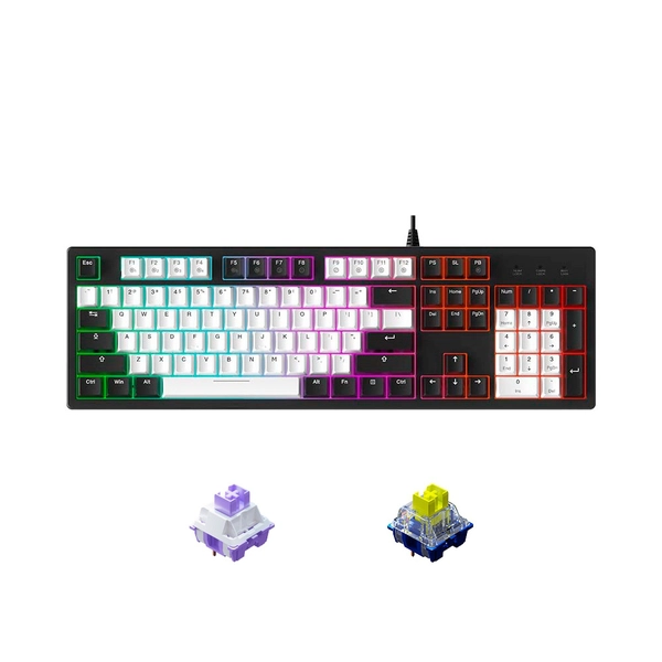 Bàn Phím Cơ DareU EK104 White Black (Dream Switch)