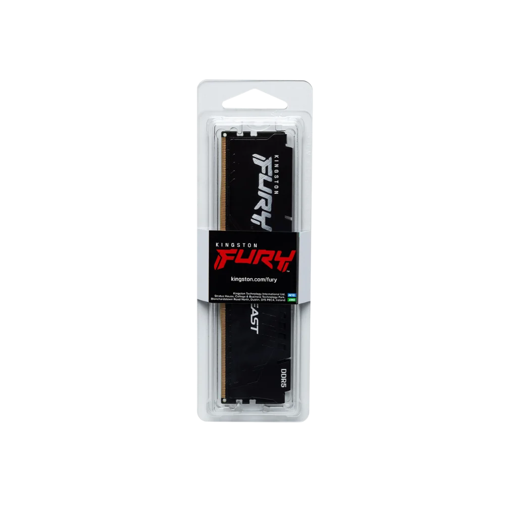 Ram PC Kingston Fury Beast Black 16GB 6000MHz DDR5 (1x16GB)