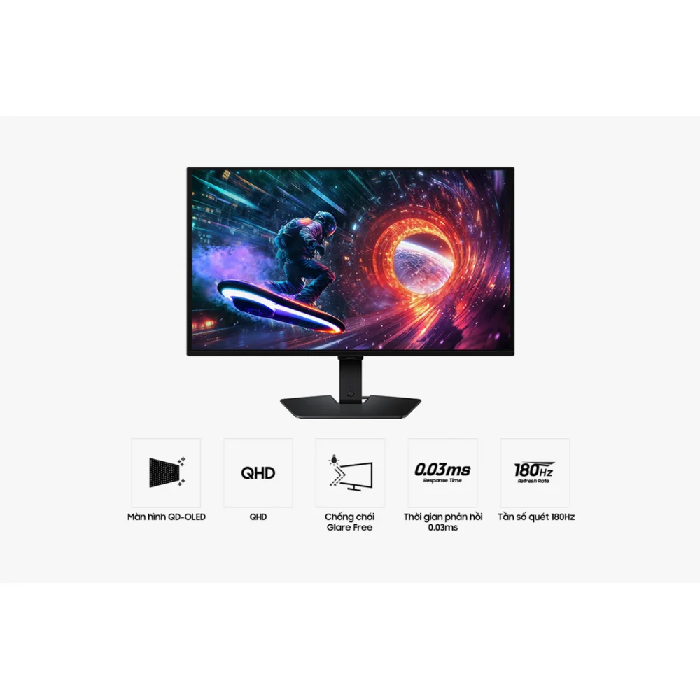 Màn hình gaming Samsung Odyssey G5 G50SF 27 inch 2K QHD OLED 180Hz 0.03ms (LS27FG502SEXXV)