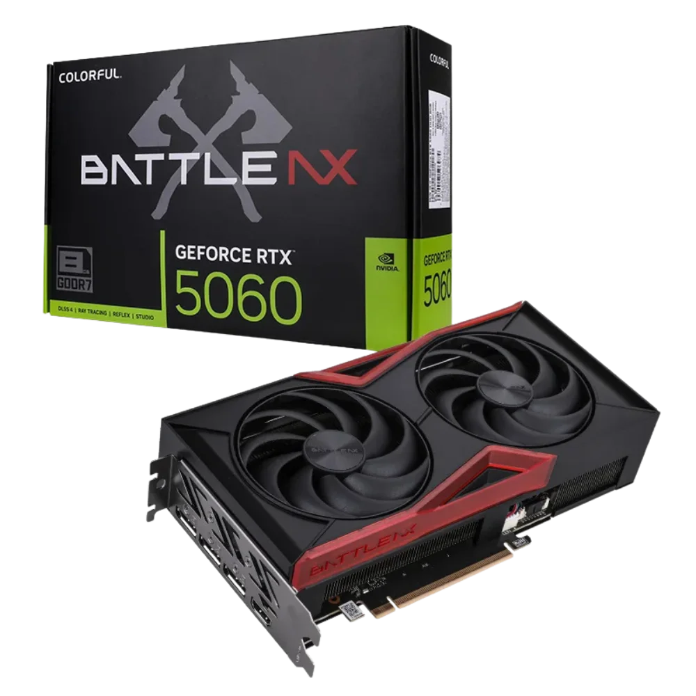 Card mà hìnhColorful GeForce RTX 5060 Battle AX DUO 8GB-V(Colorful GeForce RTX 5060 NB DUO 8GB-V)