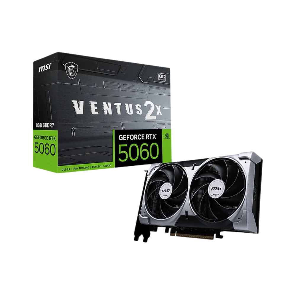 Card màn hình MSI RTX 5060 8G VENTUS 2X OC GDDR7