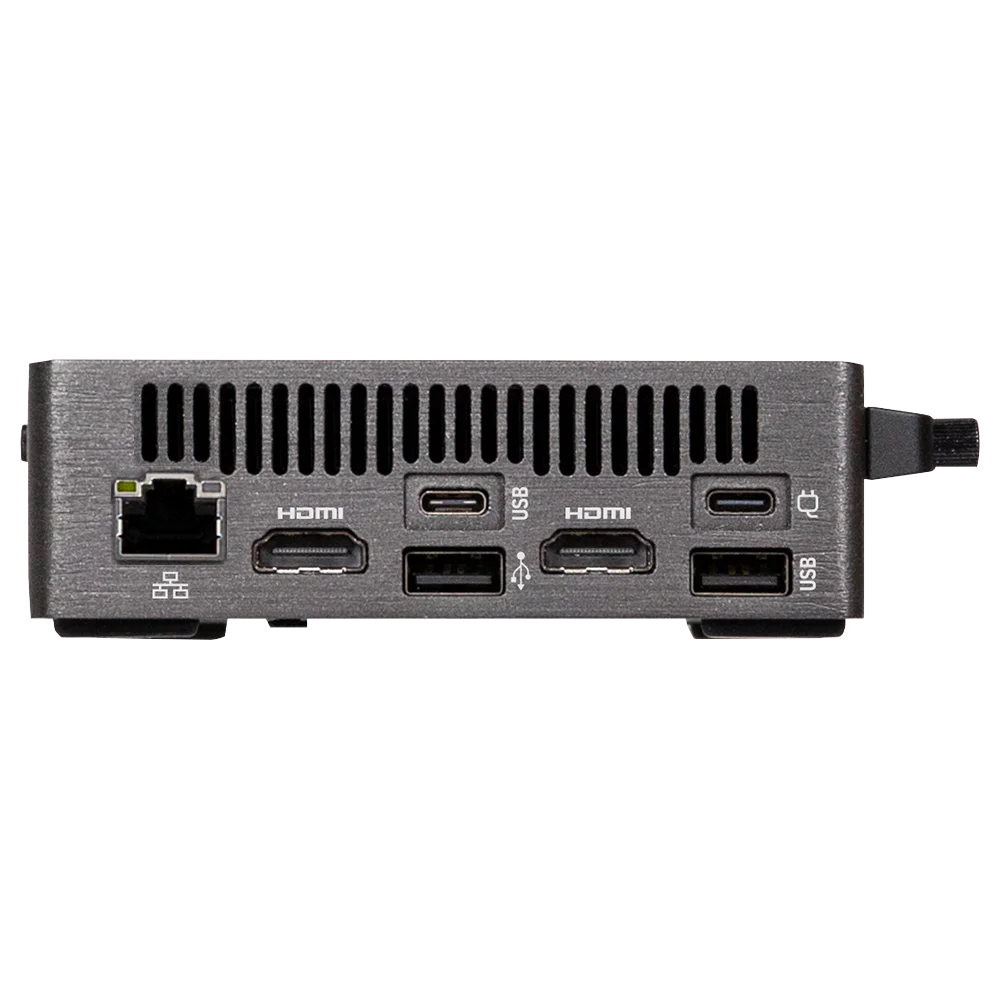 Mini PC GIGABYTE BRIX (GB-BRU7-255H) (Ultra 7 255H) | 2xD5-6400 | 2xNVMe | 2xHDMI | 1xUSB4 | WIFI 7 | Bluetooth | 1xLAN | VESA | NoOS | (Đen)