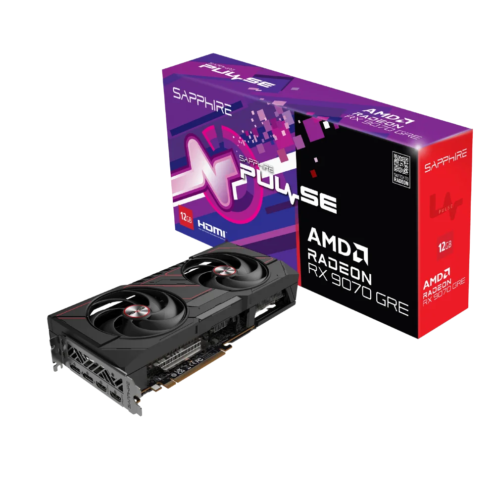 Card màn hình SAPPHIRE PULSE AMD RADEON RX 9070 GRE GAMING 12GB
