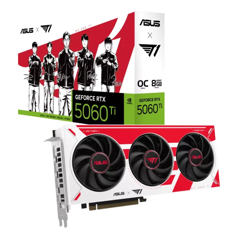 Card màn hình ASUS T1 GeForce RTX 5060 Ti 8GB GDDR7 OC Edition