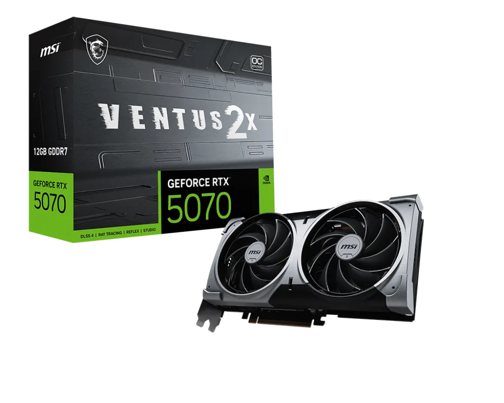 Card màn hình MSI GeForce RTX 5070 12G VENTUS 2X OC