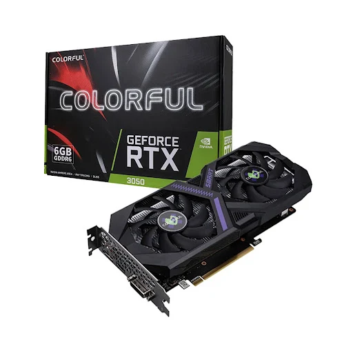 VGA Colorful GeForce RTX 3050 6GB-V4 mang lại hiệu năng ổn định cho gaming và đồ họa nhẹ.