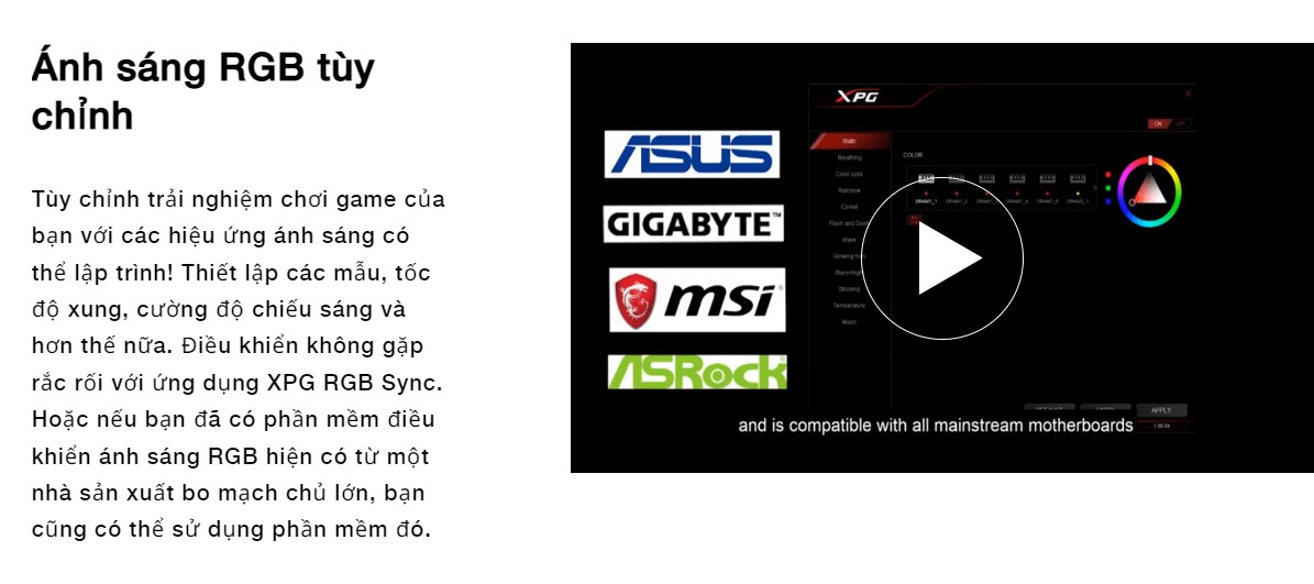 Ram Desktop Adata XPG Spectrix D60G RGB
