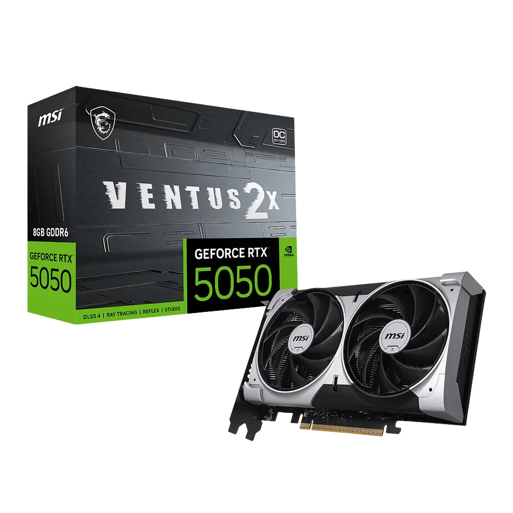 Card đồ họa MSI GeForce RTX 5050 Ventus 2X OC 8GB