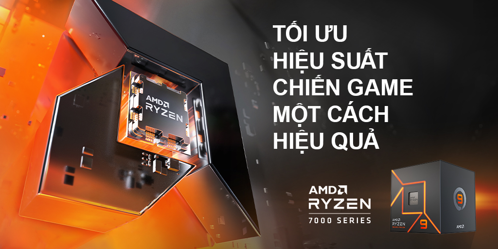 CPU AMD Ryzen 9 7900 (3.7 GHz Upto 5.4GHz / 76MB / 12 Cores, 24 Threads / 65W / Socket AM5) 